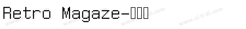 Retro Magaze字体转换